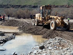 بازسازي پل ارتباطي چهار روستا در شهرستان مهاباد