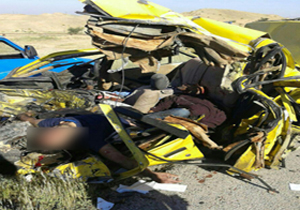 شهروندخبرنگار: تصادف وحشتناک که پنج کشته بر جای گذاشت + تصاویر (+۱۸)