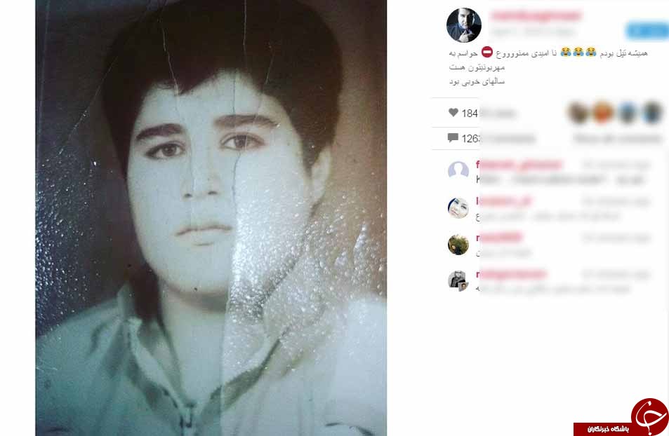 گذر عمر مهدی یغمایی+ اینستاپست //// عکسی نوستالژی از خواننده موسیقی پاپ
