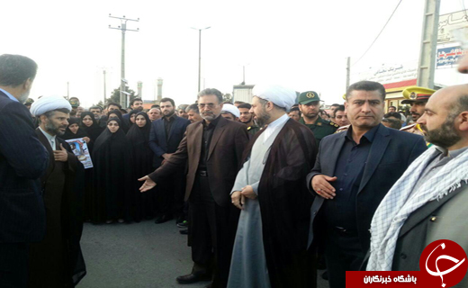 تشییع پیکر شهید مدافع حرم در شهرستان بروجرد