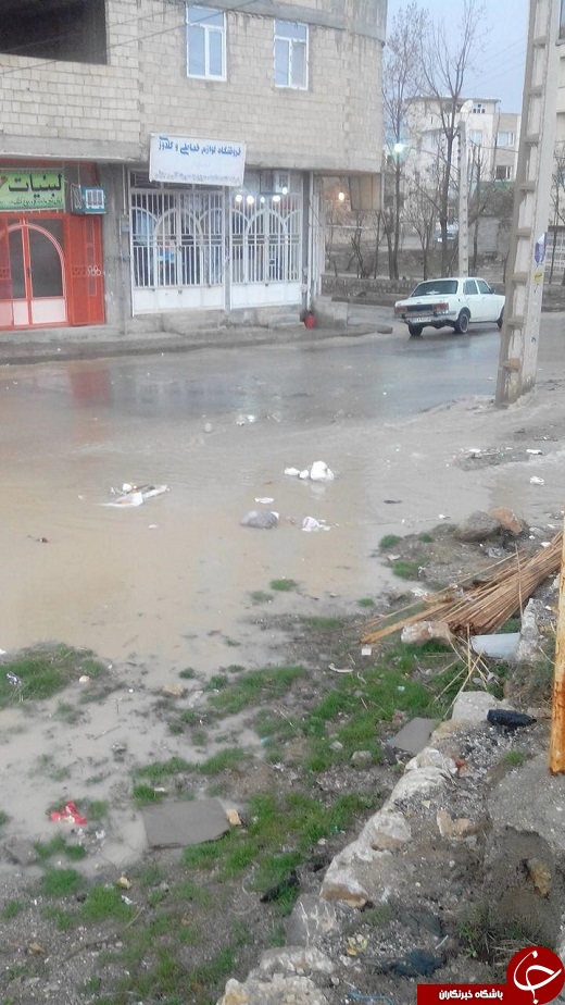 عرض خیابانی که جوی آب شد! + تصاویر