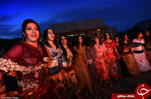 زنان پیشمرگه در میدان جنگ با داعش، نوروز را جشن گرفتند+تصاویر