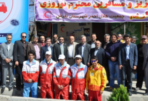 کمک هلال احمر به مسافران
