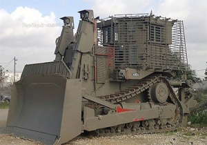 حمله به یک بولدوزر ارتش رژیم اشغالگر