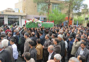 تشییع پیكر شهید نیروی انتظامی در نائین