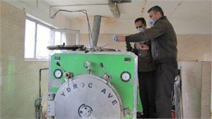 نمونه برداری از دستگاه بی خطرساز بیمارستان سلماس