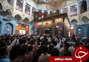 پرچم گنبد حضرت عباس(ع) به بزرگترین مزار شیعی هندوستان رسید+عکس
