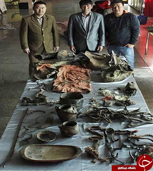 عکس/ کشف مومیایی زن ۱۵۰۰ساله در مغولستان