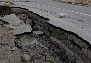 رانش پی درپی آزادراه رشت - قزوین
