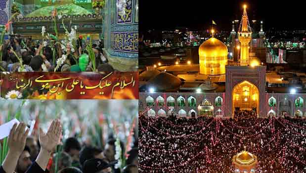 بارگاه منور رضوی در شب میلاد حضرت جوادالائمه(ع) گلباران می شود