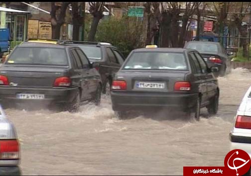 آبگرفتگی معابر در نورآباد