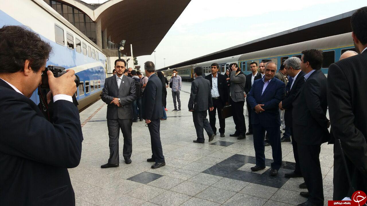 حرکت اولین قطار گردشگری مشاهیر از مشهد + تصویر