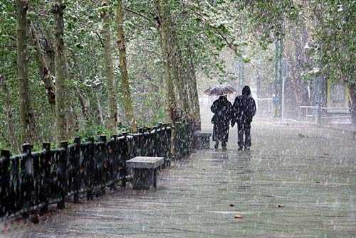 افزایش شدت بارش های جوی استان همدان  تا امروز