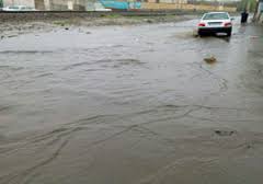 آبگرفتگی معابر و خیابانها در اراک