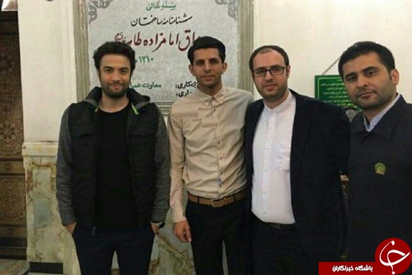 بنیامین و طالب لو در حرم عبدالعظیم حسنی (ع) +عکس