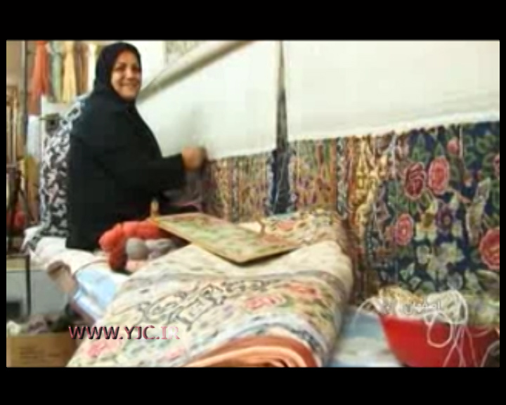 کارگاه قالی بافی در راستای اقتصاد مقاومتی + فیلم