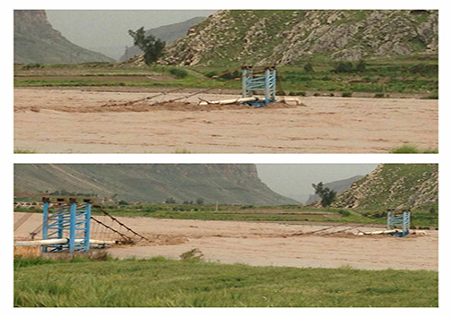 غیرممکن بودن دسترسی به پل و خط انتقال آب پلدختر