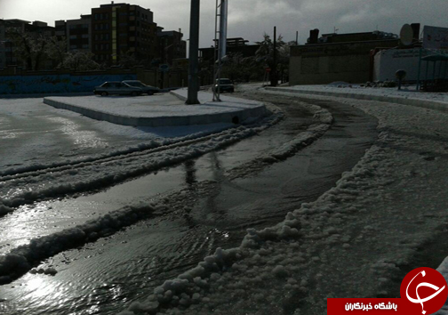 بارش برف بهاری چهارمحال و بختیاری را سفیدپوش کرد+تصاویر