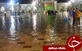 بارش&zwnj;شدید تگرگ حرم رضوی را به خاموشی کشاند+ تصاویر