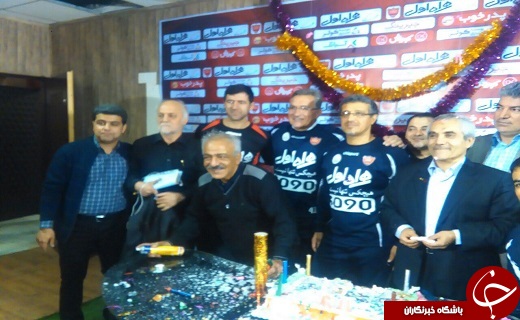 پرسپولیسی ها گوسفند قربانی کردند/ جشن تولد طاهری در تمرین