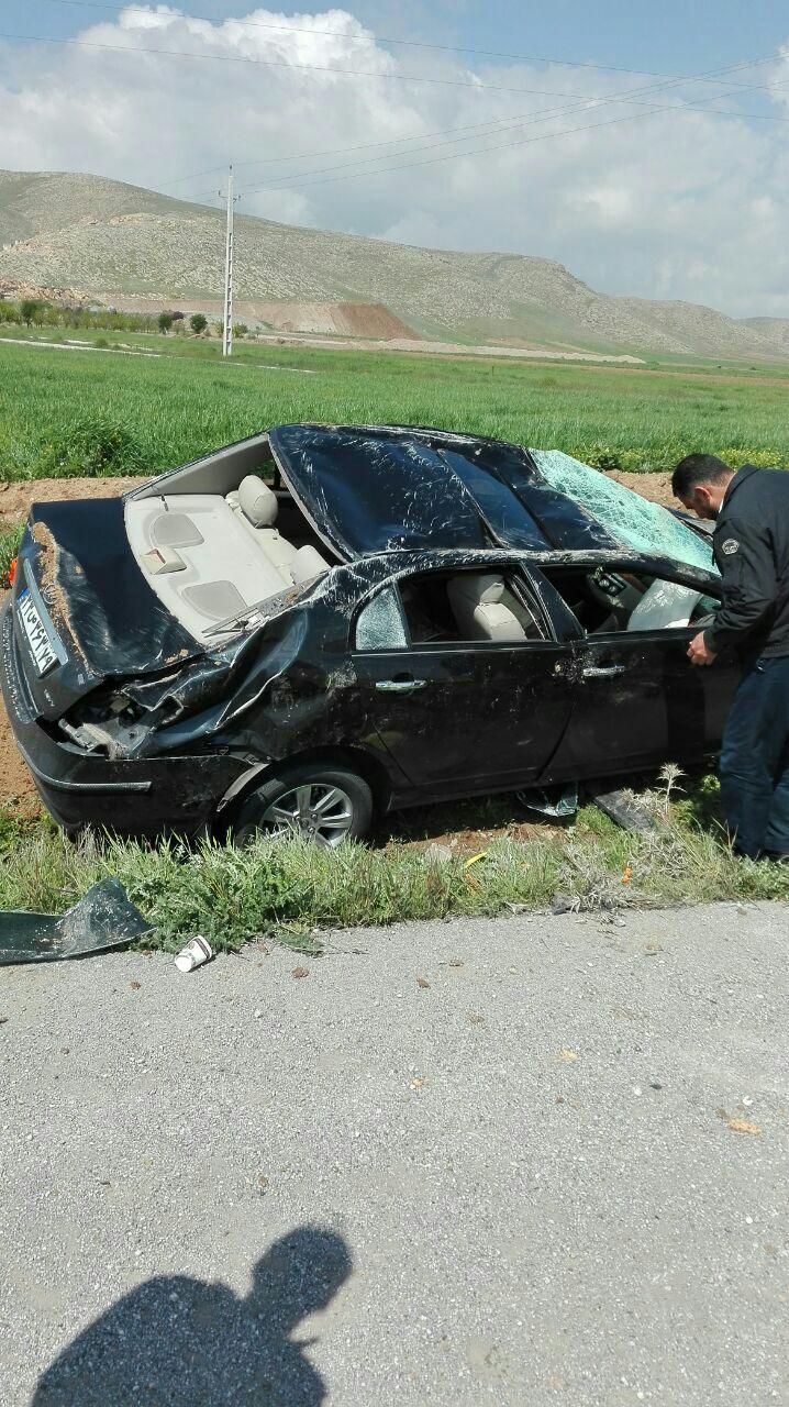 خودروی لیفان واژگون شد + تصاویر