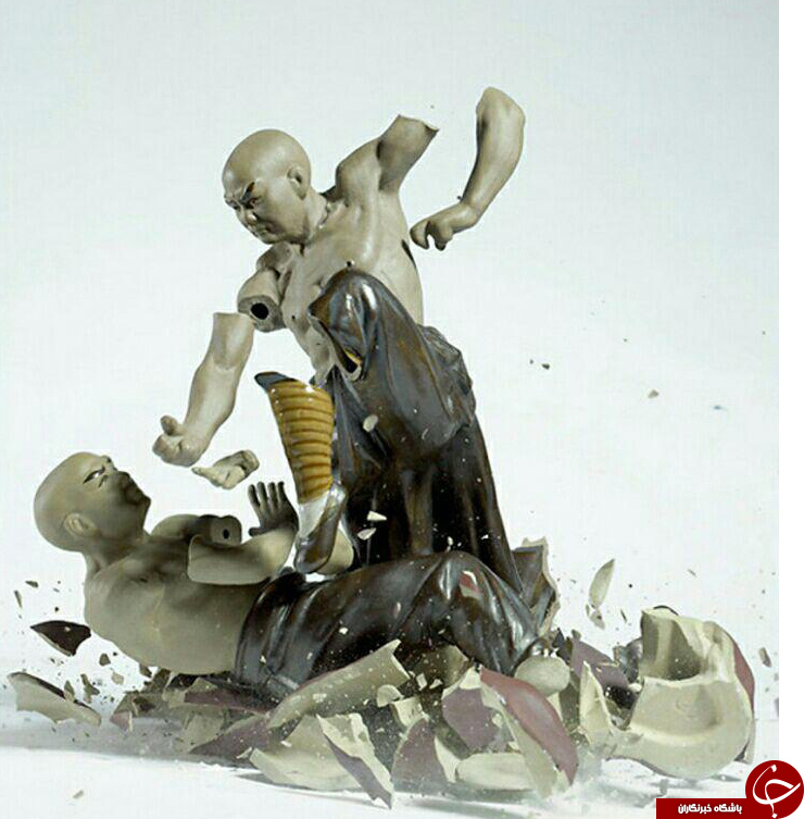 مجسمه هایی که دردوئل همدیگر را خرد می کنند+تصاویر