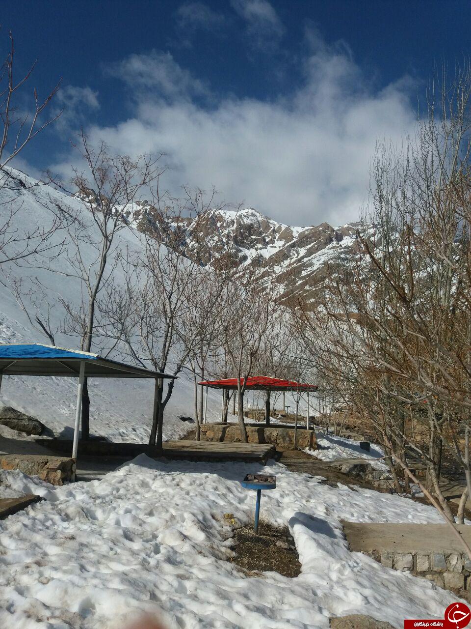 تصاویری زیبا از زمستان در بهار شهر افوس