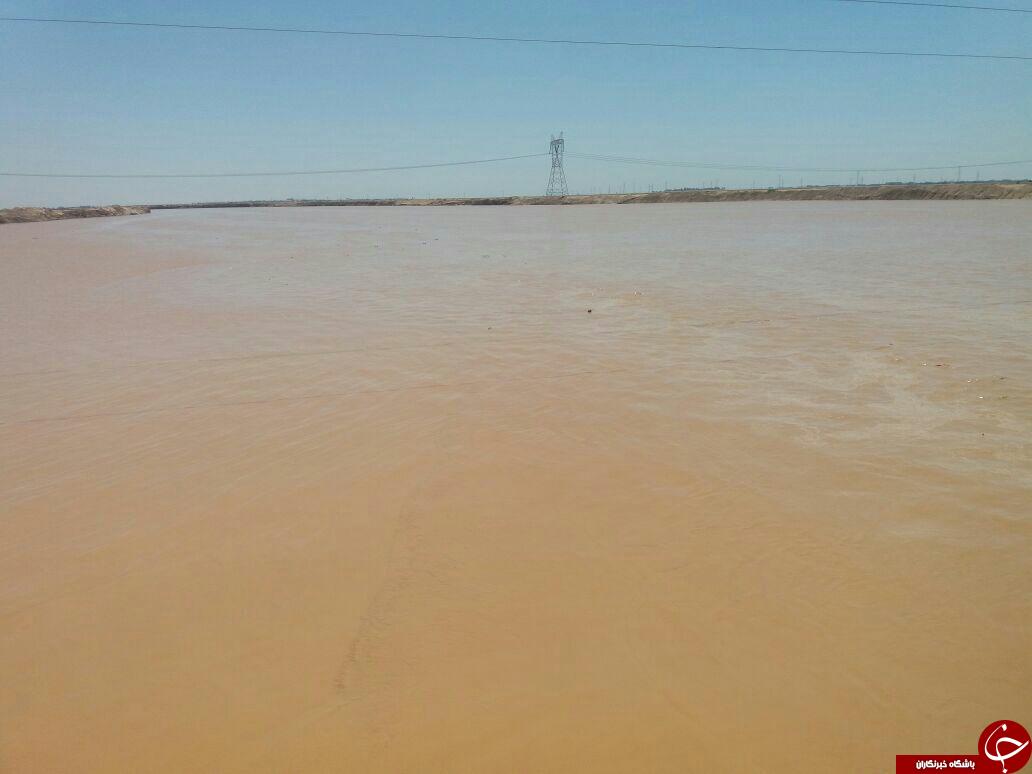 سیل در روستای هوفل + تصاویر
