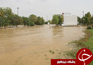 غرق شدن تاسیسات آبرسانی خوزستان