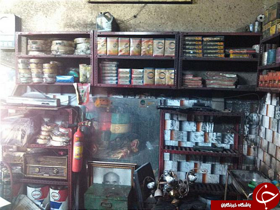 مهار آتش سوزی در کارگاه تعویض روغن خودرو + تصاویر