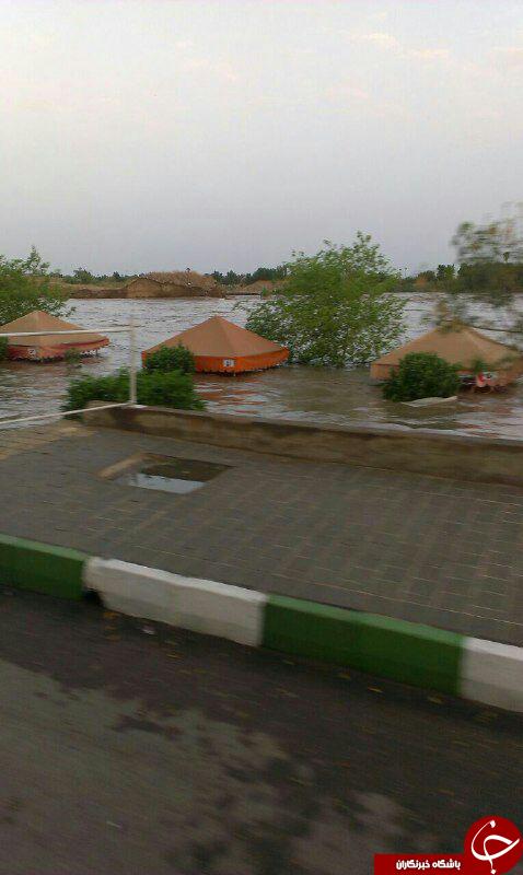 تصاویری از سیل رعب آور در دزفول