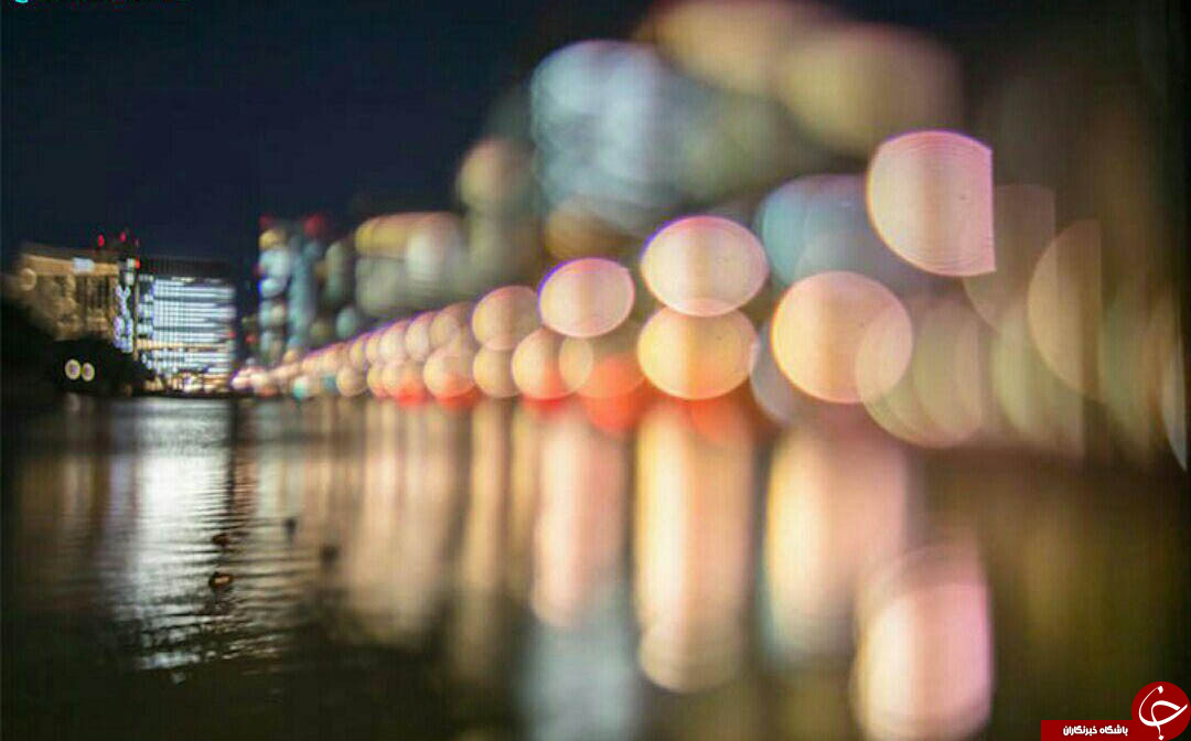 زیباترین انعکاس نور درشب های توکیو+تصاویر