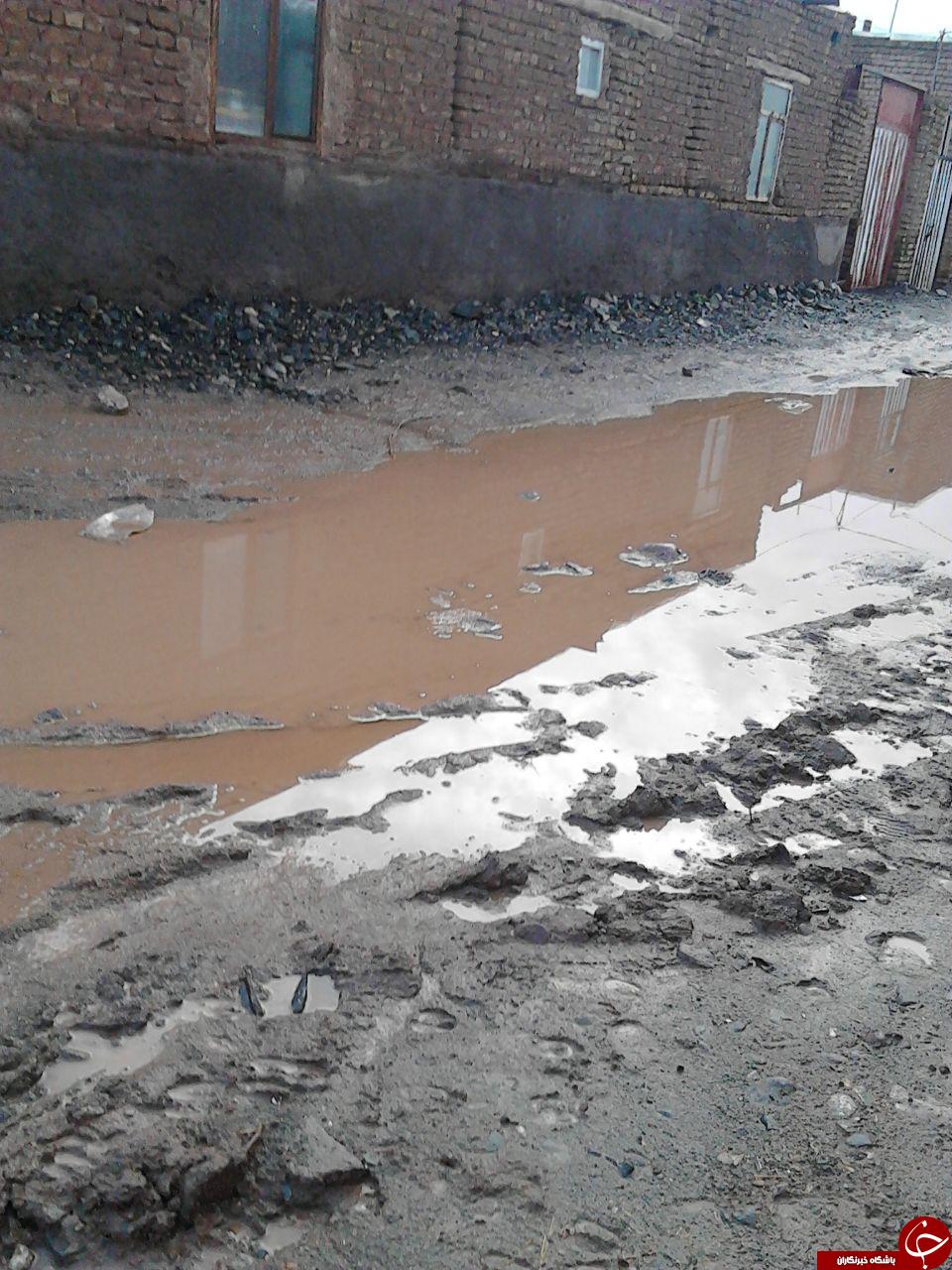 کوچه&zwnj;های باتلاقی روستای گلشن + تصاویر