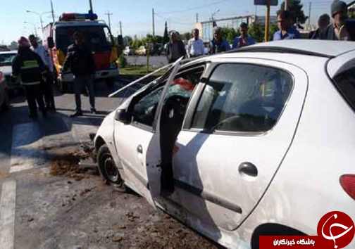 واژگونی خودرو یک مصدوم برجای گذاشت