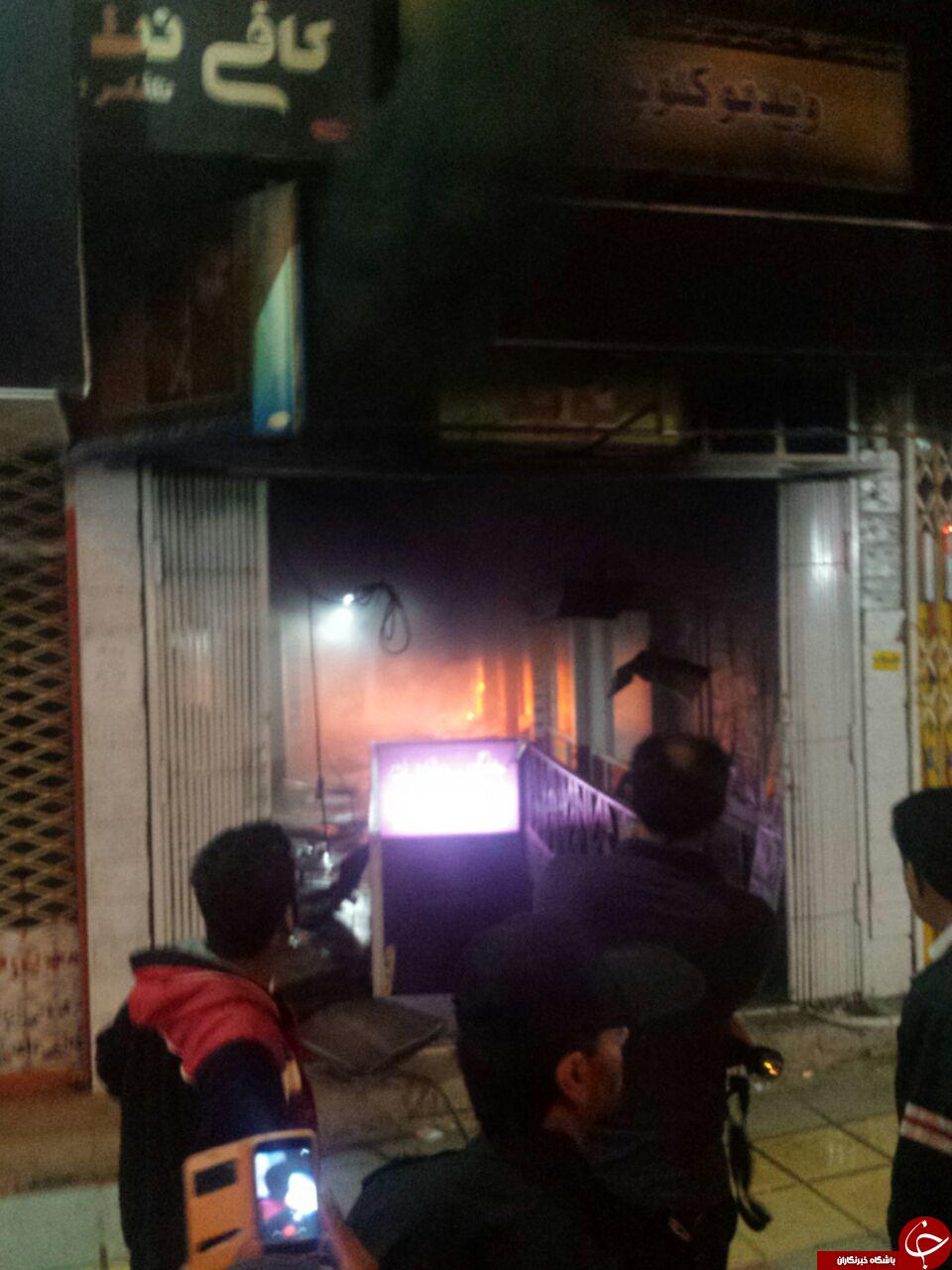 آتش گرفتن پاساژ بهرامی + تصاویر