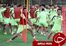 تمرین دوشنبه سرخپوشان در هوای آفتابی ورزشگاه آزادی