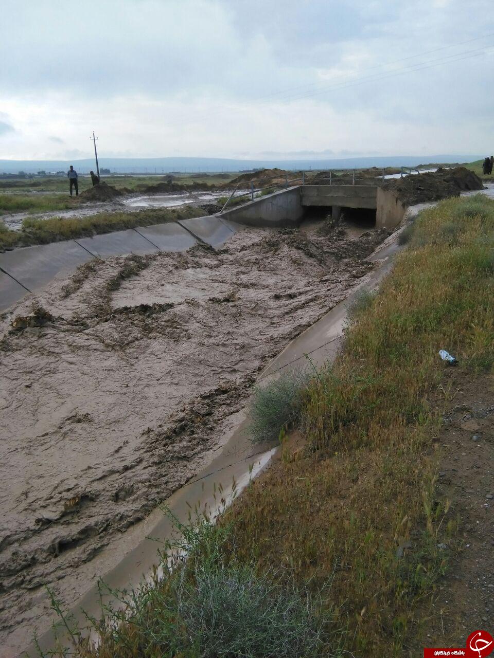 خسارت&zwnj;های فراوان سیل در روستای صمد&zwnj;آباد + تصاویر