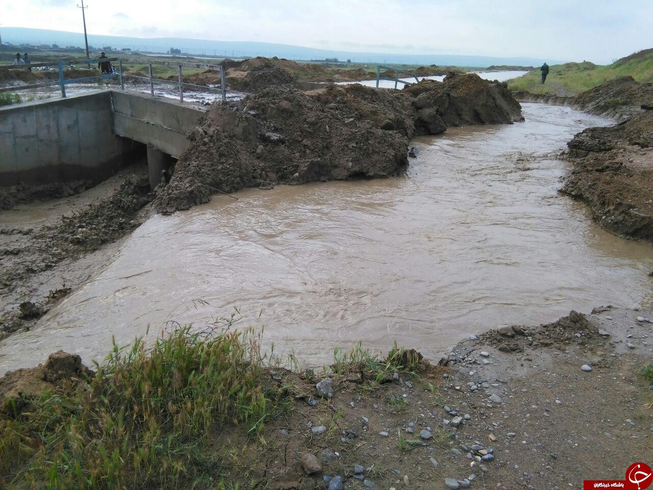 خسارت&zwnj;های فراوان سیل در روستای صمد&zwnj;آباد + تصاویر