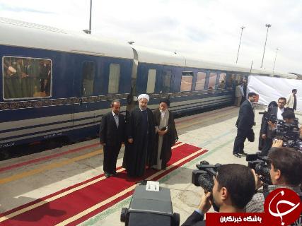 ریس جمهور وارد سمنان شد +تصاویر