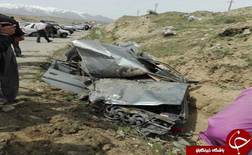 نجات معجزه آسای راننده پژو+ تصاویر