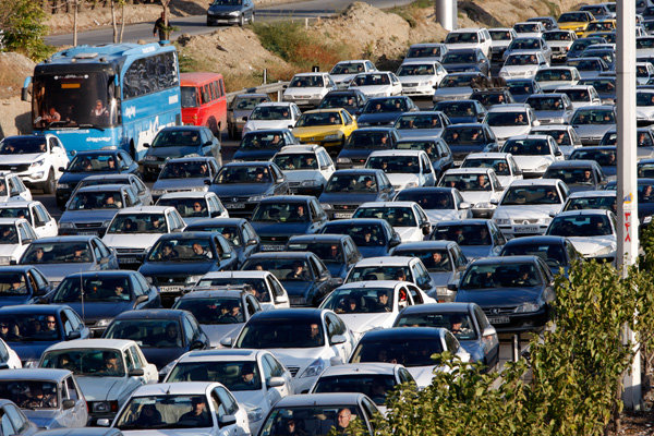 ترافیک سنگین در آزاد ره های زنجان