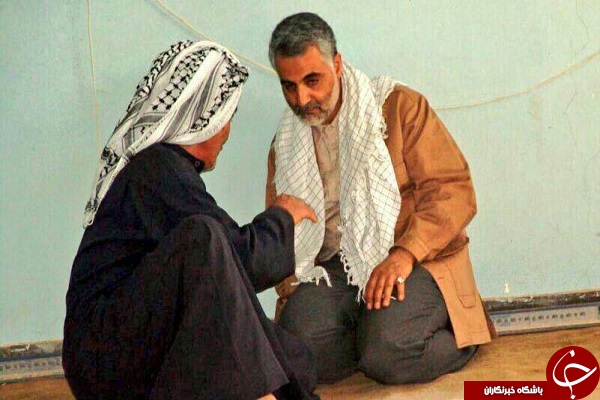 درد و دل پیر مرد جنوبی با حاج قاسم سلیمانی + تصویر