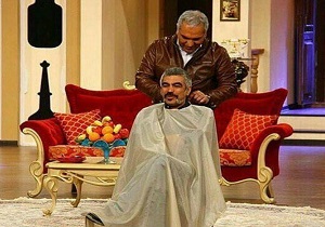 مهران مدیری سبیل‌های سروش صحت را  زد! + فیلم