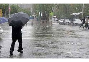 تداوم بارش های باران بهاری در استان همدان