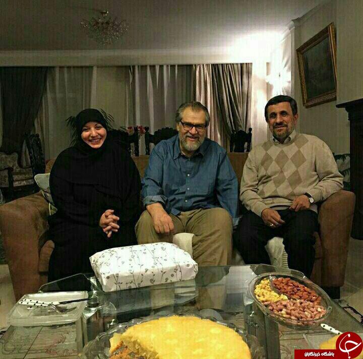 عیادت احمدی نژاد از کارگردان مشهور + عکس
