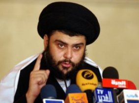 تحصن مقتدی صدر داخل منطقه سبز بغداد در عراق