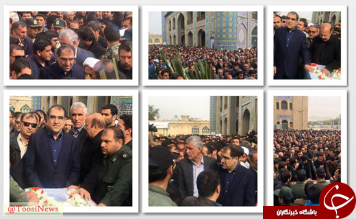 برگزاری مراسم تشییع پیکر جانباختگان سانحه سقوط بالگرد اورژانس هوایی