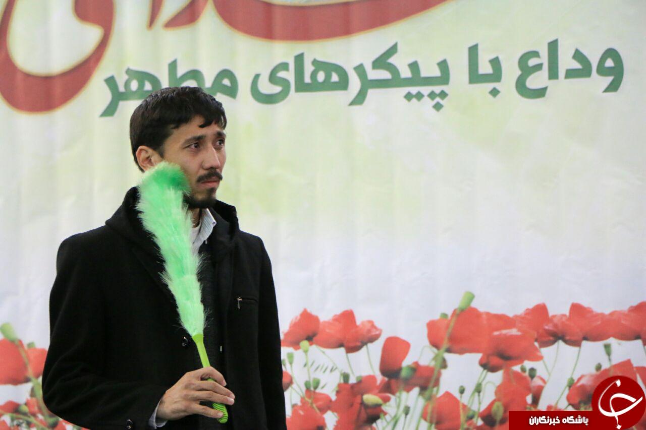 گزارش تصویری از وداع مردم قم با پیکر پاک نخستین طلبه افغانستانی مدافع حرم
