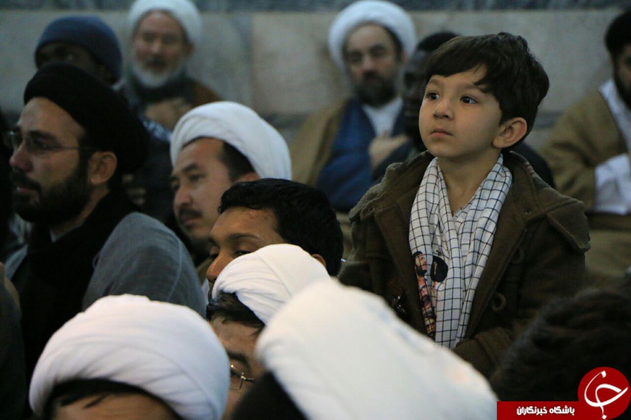 گزارش تصویری از وداع مردم قم با پیکر پاک نخستین طلبه افغانستانی مدافع حرم