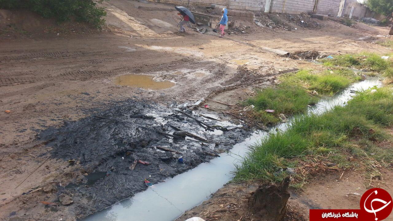 وضعیت اسفبار کوچه و خیابان&zwnj;های سوسنگرد + تصاویر